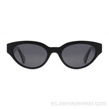 Gafas de sol de ojo de gato acetato de moda polarizada